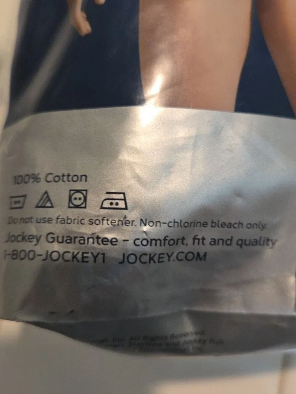New 2 Pack Jockey Classic Tall Man Briefs Cotton White Underwear Sz 46